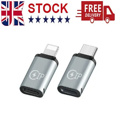 For IPhone To Type USB C Adapter Converter Male Charging Cable Adapter UK • £3.85