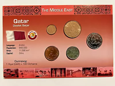 Littleton World Coin Mint Set - Qatar -  5 Coin Set UNC • $18.95