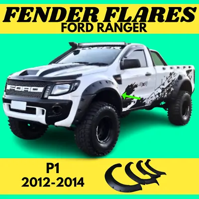 ABS Fender Flares For Ford Ranger PX1 (2012-2014) Plastic Jungle Body Kit Trims • $269