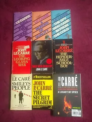 9 John Le Carre Pb Spy Novels  George Smiley Complete Set  Good-vg Condition • $29.99