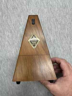 Vintage WITTNER Wind Up Ticking METRONOME Wood Case * Made In Germany • $79.99