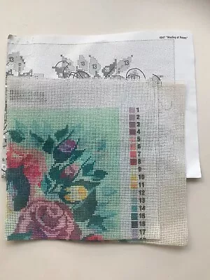 Bucilla Needlepoint Tapestry Kit Medley Of Roses By Donna Newberry Unused. • £23