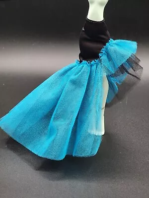 Monster High Stitched In Style Frankie Gothic Black Blue Ruffled Skirt Slip • $6.99