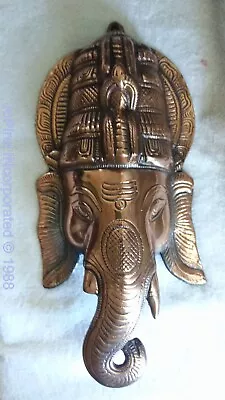 Hindu God Ganesh Metal Mask • $171.77