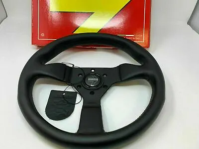 MOMO Steering Wheel MonteCarlo Black Leather 320mm + MOMO Hub For Porsche • $299