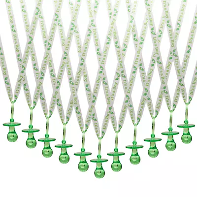 36 PCS Green It's A Boy Baby Shower Pacifier Necklaces Party Favors Party Decor • $19.99