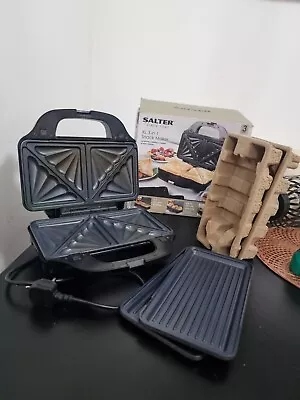 £6.75 • Buy Slater Xl 3 In 1 Snack / Panini Toaster Maker