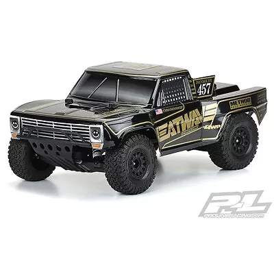 Pro-Line Pre-Cut 1967 Ford F-100 Race Truck Heatwave Edition Tough-Color (Bla... • £75.35