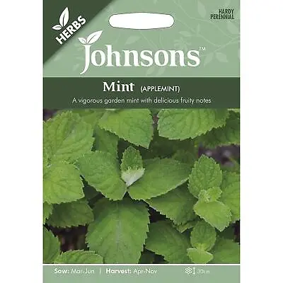Johnsons Grow Your Own Tasty Vegetable Cooking Herb Packet Mint Applemint Seeds • £3.75