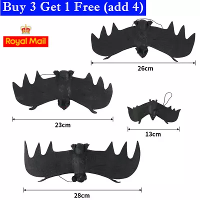 Halloween Bats Hanging Decoration Trick Toy Gags Joke Party Pendants 4 Size Bat • £2.82