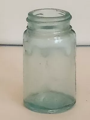Spice Jar Vintage Blue Glass Aqua • $3.99