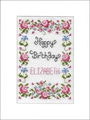 £9.99 • Buy Happy Birthday Cross Stitch Card Kit