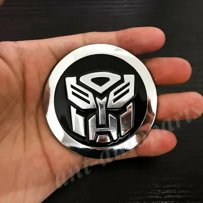 3D Metal Chrome Transformers Autobot Deception Auto Badges Emblem Decal Sticker • $7.81