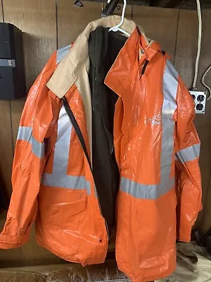 High Vis Hydro Parka Rain Gear Coat • $117.99