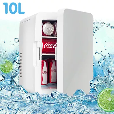 10L Mini Fridge Table Top Electric Small Cooler Portable Bedroom Ice Box Office. • $56.04