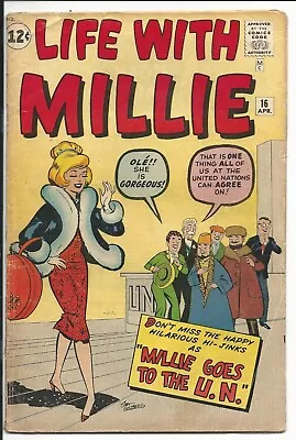 Life With Millie #16 GD- 1.8 Off-White Pages (1960 Series) • $16