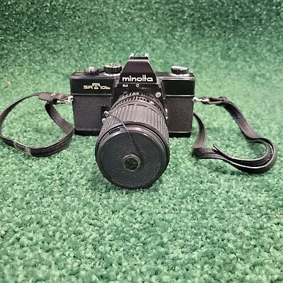 Minolta SRT 101 (Black) 35mm Film Camera W Tokina 35-105mm Lens Strap AS IS • $54.95