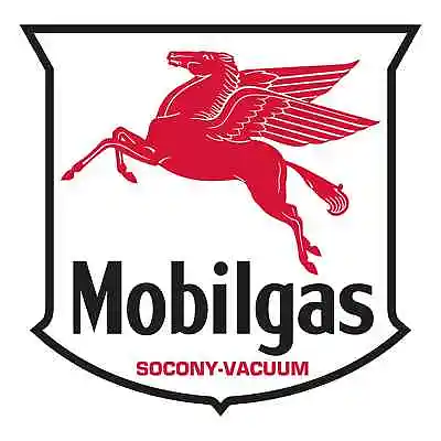 MOBIL GAS Vinyl Cut Sticker Decal 14  (full Color) • $18.47