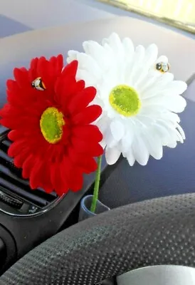 Dashboard Daisy Flower For Vase In Cars Like Beetle Bug Fiat Mini + Free Gift • £7.96