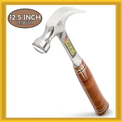 Estwing E16C Hammer 16 Oz. Curved Claw With Smooth Face And Genuine Leather Grip • $44.99