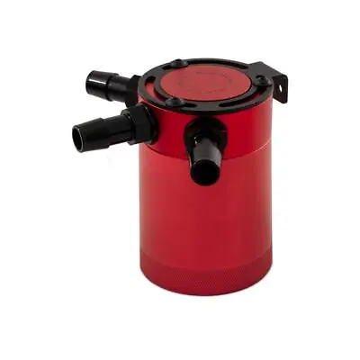 Mishimoto MMBCC-CBTHR-RD Mishimoto Compact Baffled Oil Catch Can 3-Port • $163.99