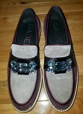 GADEA By Lodi Hademade In Spain Rhinestone Moccasin Loafer Size 36 US 6 Newgel • $55