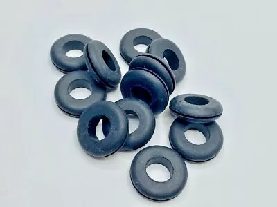 Large Rubber Grommets 1/2  ID X 13/16  OD 1/16  Groove (12 Pieces) • $9.99