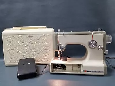 Vintage Sears Kenmore Portable Sewing Machine Model 158.10401 W/Case TESTED/READ • $40