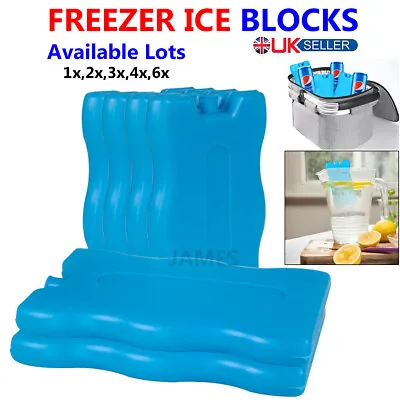 £2.19 • Buy Ice Freezer Blocks Reusable Cool Cooler Pack Bag Camping Picnic Travel Lunch Box