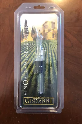 Cork Pops Clear Giovanni VinOair Wine Aerator And Non Drip Spout • $16.95