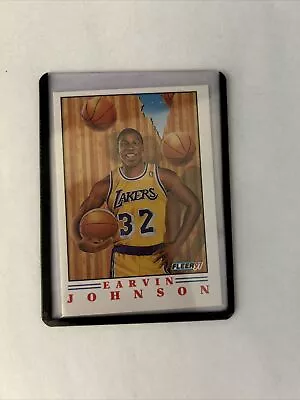 1991 Fleer Basketball Card #6 Of 6 EARVIN JOHNSON  Pack Fresh Mint • $1.25