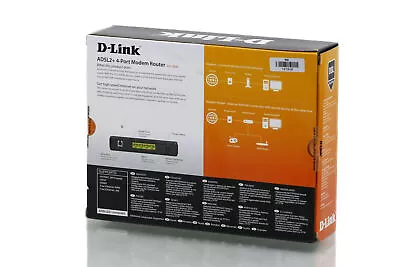 New - D-Link ADSL2 +4-Port Modem Router DSL-2543B • $17.79