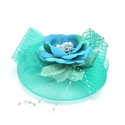 Handmade Veil Net Hat Women Hair Clip Flower  Feather Casual Fascinator Party   • $7.99