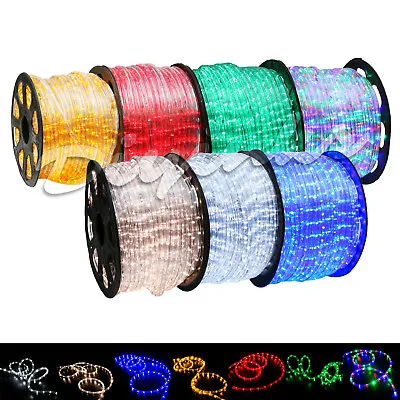 $19.95 • Buy LED Rope Light 10/20/25/50/100/150ft Outdoor Tree Waterproof Holiday Christmas