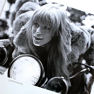 Huge Marianne Faithfull Photo Poster Girl On A Motorcycle Rare • $99.99