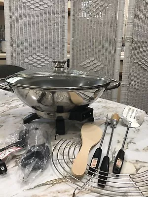 Wolfgang Puck Bistro Multi-purpose Deluxe Electric 14  Wok NEW!!!! • $99