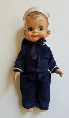 1950's - Effanbee Mickey Doll - All American Boy - Vintage Navy Seaman Sailor • $55