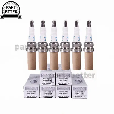 6PCS Laser Iridium Spark Plug PLFR5A11 22401-5M015 FOR VQ35 VQ40 3.5L 4.0 NGK • $17.99