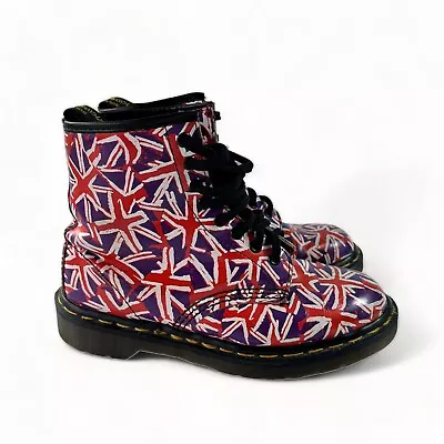 DR MARTENS RARE Vintage Boots Made In England Union Jack 5 UK / 7 US / 38 EU • $349.99