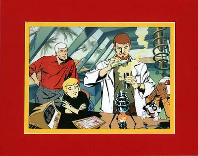 JONNY QUEST GANG IN THE LAB PRINT Professionally Matted Hanna Barbera • $28.15