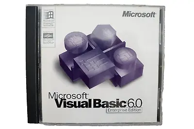 Microsoft Visual Basic 6.0 6 Enterprise VB For Windows 95 To 11 • $159.98