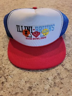 Vintage 1984 Rose Bowl Illinois VS UCLA Bruins Snapback Trucker Hat • $24.99