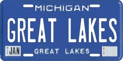 Great Lakes Michigan Aluminum MI License Plate  • $14.95