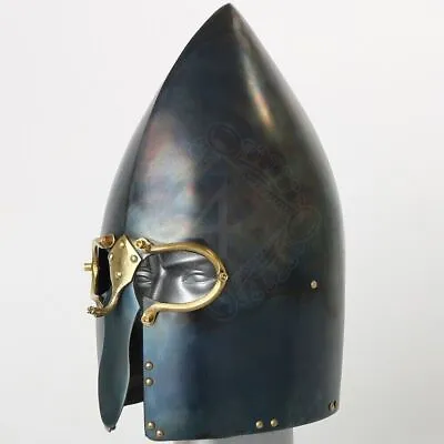 Medieval Bascinet Great Spanish Bascinet Helmet Lough Henney Helm • £155.44