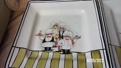 $49.95 • Buy Hd Designs (3)  Le Chef Square Dinner Plates, 10 3/8 