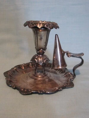 £9.73 • Buy James Dixon Sheffield England  Silverplate  Candle Holder Snuffer  Broken  Old