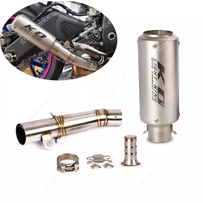 For Yamaha YZF R6 2006-2023 Reserve Catalyst Exhaust Link Pipe 61mm Muffler Tips • $153