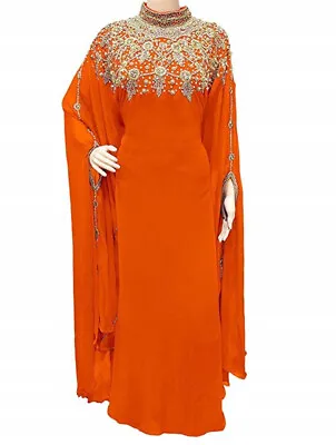 SALE New Moroccan Dubai Kaftans Farasha Abaya Dress Very Fancy Long Gown MS 225 • $54.17