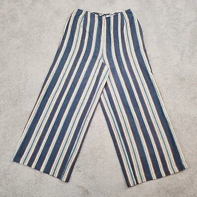 O’Neill Capri Stripped Pants Wide Leg Women’s Sz 26 • $14.99