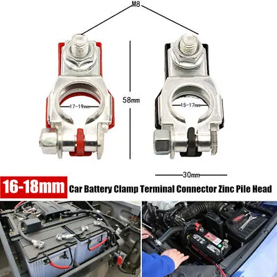 Car Battery Terminal Clamp Connectors Positive Negative Quick Release Disconnect • $22.49